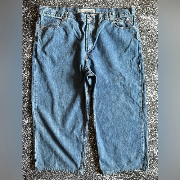Harley-Davidson Relaxed Fit Long Jean Shorts 46X22 Big & Tall - Picture 1 of 7